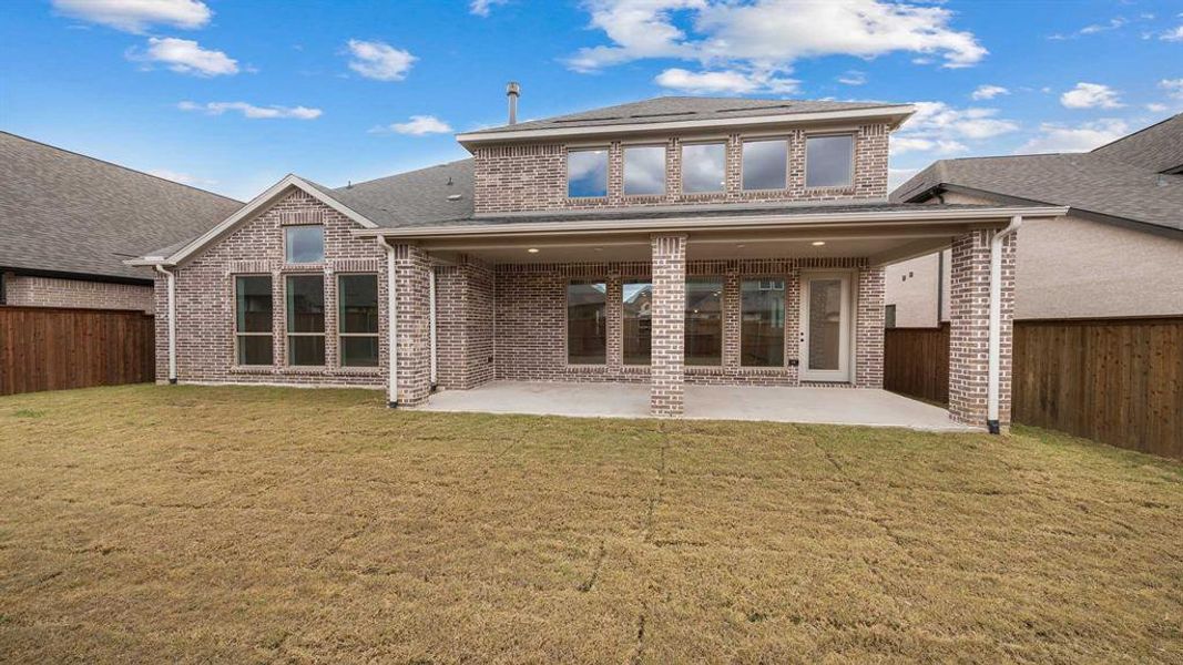 Exterior details and patio area of a home in North Sky, Celina (Image 3).