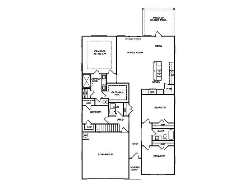 2D floor plan layout for the The Saxton I by My Home Communities in Enclave at Harbor Club, Greensboro, GA (Image 3). 2D floor plan layout for the The Saxton I by My Home Communities in Enclave at Harbor Club, Greensboro, GA (Image 3).