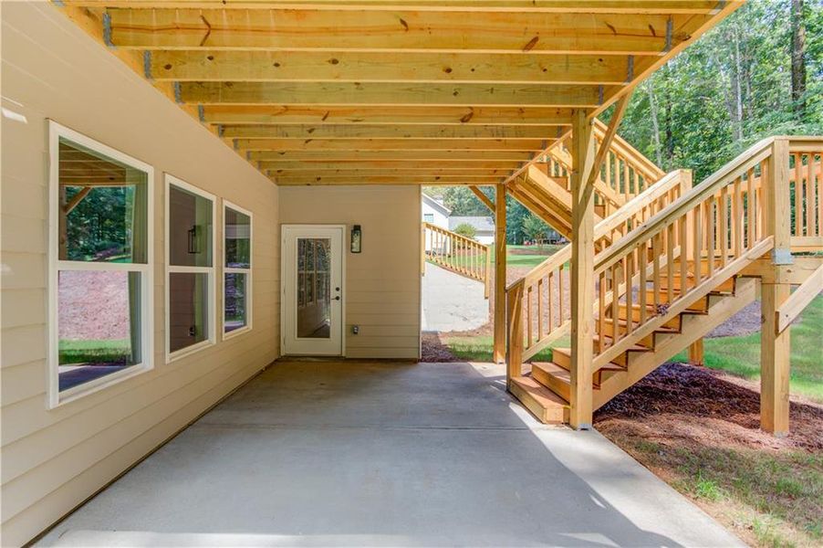 Front exterior of a new home in , Pendergrass, GA, highlighting curb appeal (Image 21). Front exterior of a new home in , Pendergrass, GA, highlighting curb appeal (Image 21).