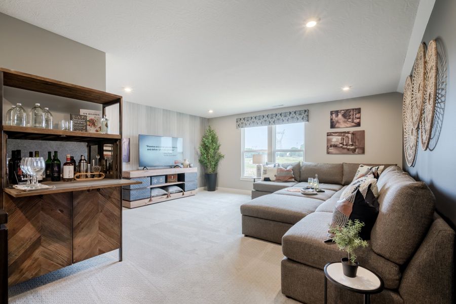Representative furnished interior of a home built from the Amelia by Fischer Homes in Easton Park, Dallas (Image 37).