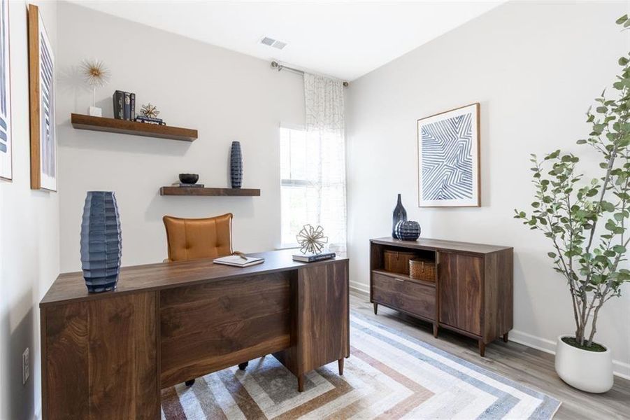 Furnished interior view inside a new home in The Andros, Dalton (Image 22).