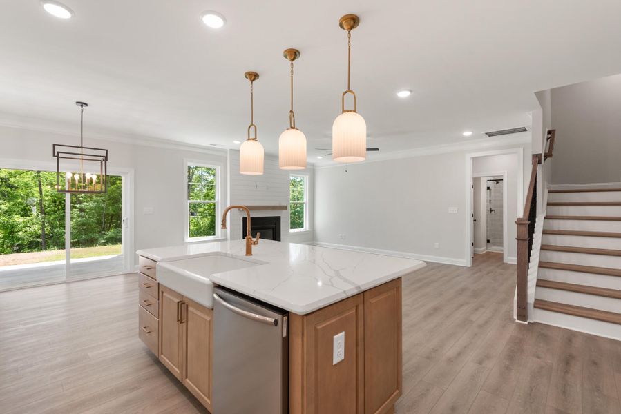 Furnished interior view inside a new home in Fiddler's Ridge, Advance (Image 7).