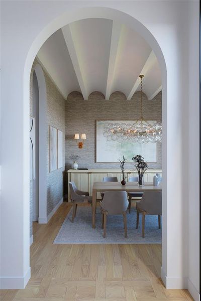 Furnished interior view inside a new home in , Dallas (Image 12).