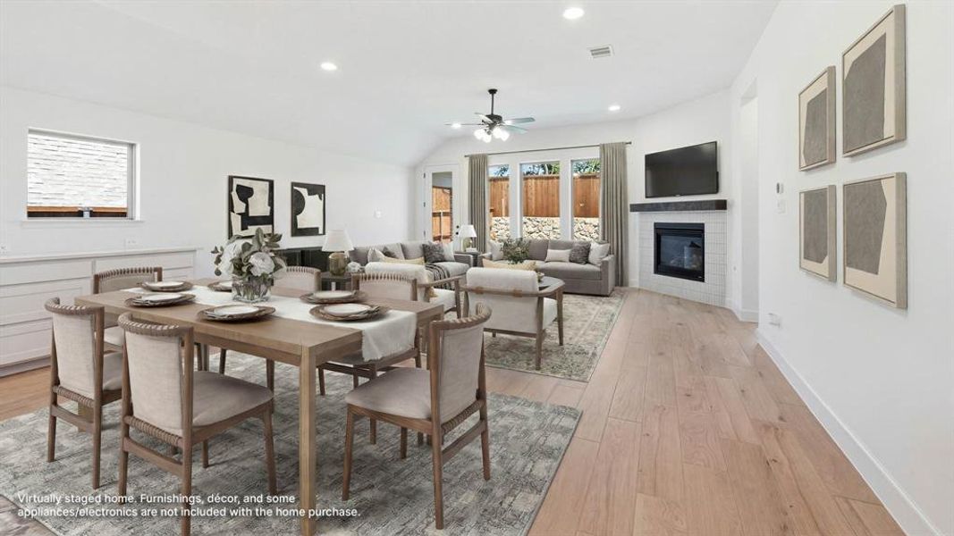 Furnished interior view inside a new home in The Heights at Uptown Celina, Celina (Image 12).