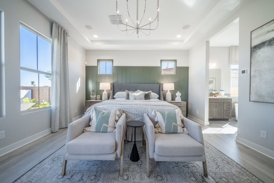 Furnished interior view inside a new home in Legado, Queen Creek (Image 26).
