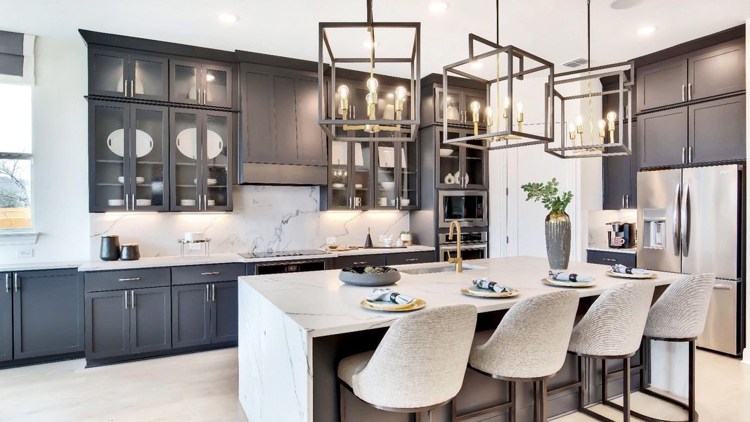 Furnished interior view inside a new home in Oaks at San Gabriel, Georgetown (Image 14). Furnished interior view inside a new home in Oaks at San Gabriel, Georgetown (Image 14).