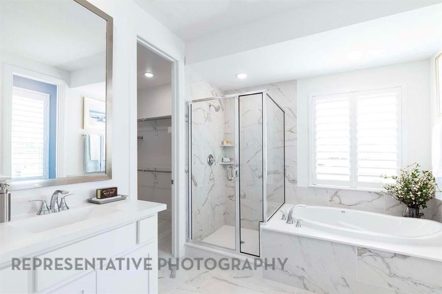 Furnished interior view inside a new home in Aster Park: 40ft. lots, McKinney (Image 13).