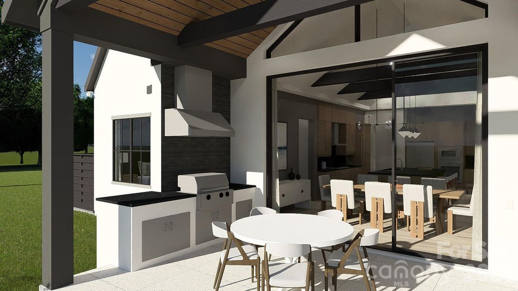 Exterior details and patio area of a home in , Charlotte (Image 4).