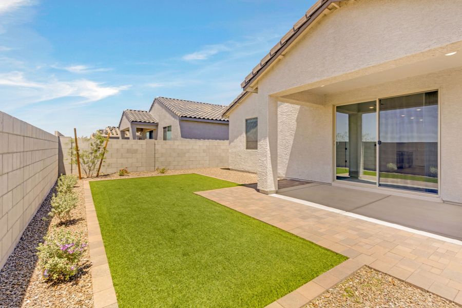 Exterior details and patio area of a home in Blackhawk, Tucson (Image 3). Exterior details and patio area of a home in Blackhawk, Tucson (Image 3).