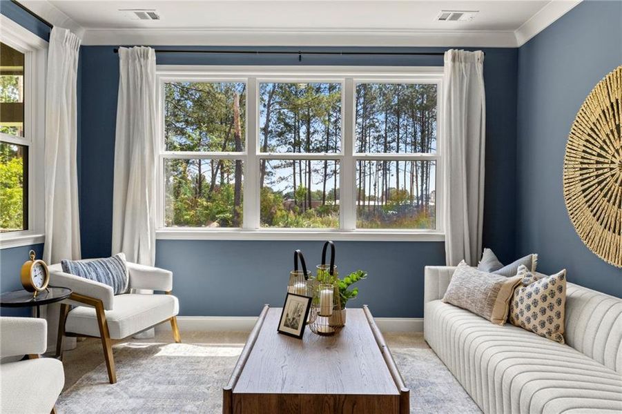 Furnished interior view inside a new home in The Court at Gainesville Township, Gainesville (Image 14).