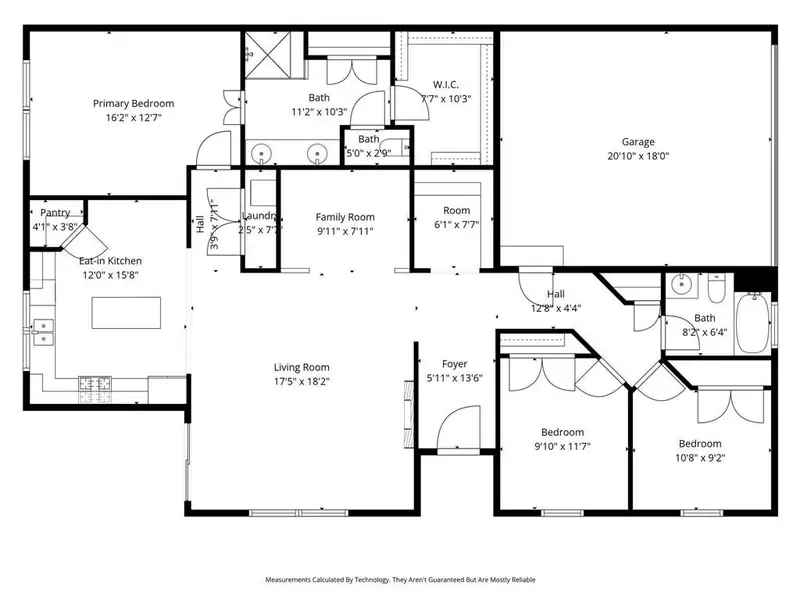 2D floor plan layout of this home in , Rowlett, TX (Image 3).
