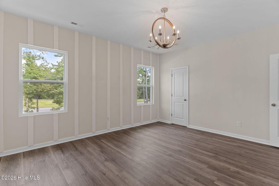Spacious, unfurnished interior of a new home in Coastal Haven Townes, Leland (Image 24).