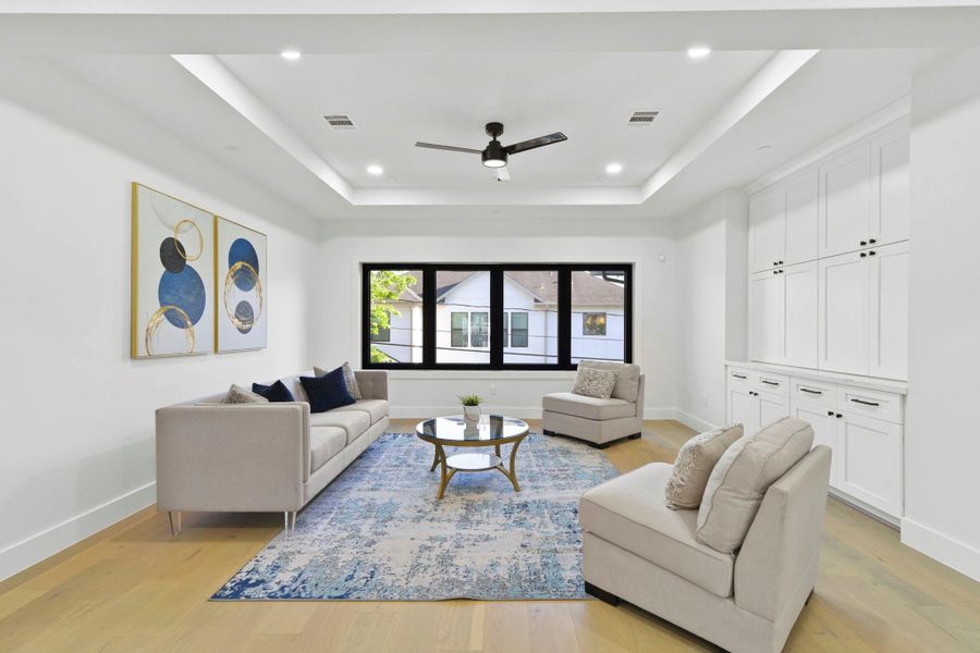 Furnished interior view inside a new home in , Bellaire (Image 10). Furnished interior view inside a new home in , Bellaire (Image 10).