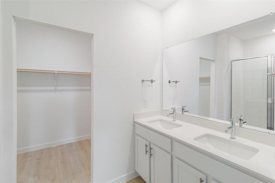 Furnished interior view inside a new home in Trails at Wildhorse, Austin (Image 8).