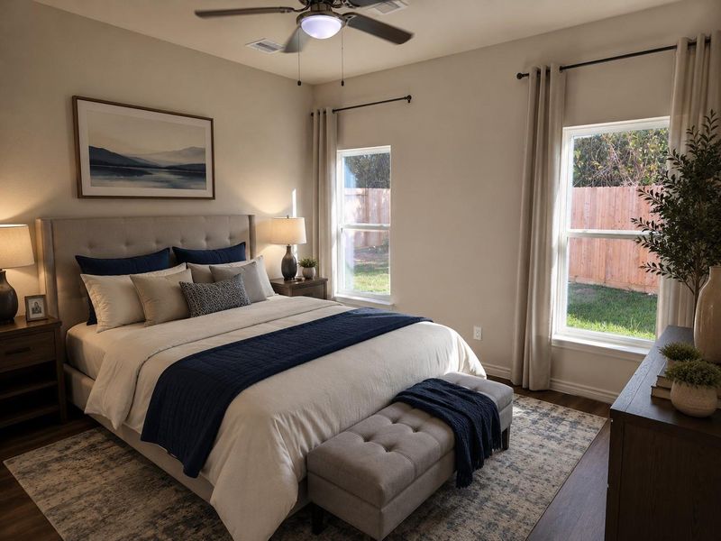 Staged Primary Bedroom Staged Primary Bedroom
