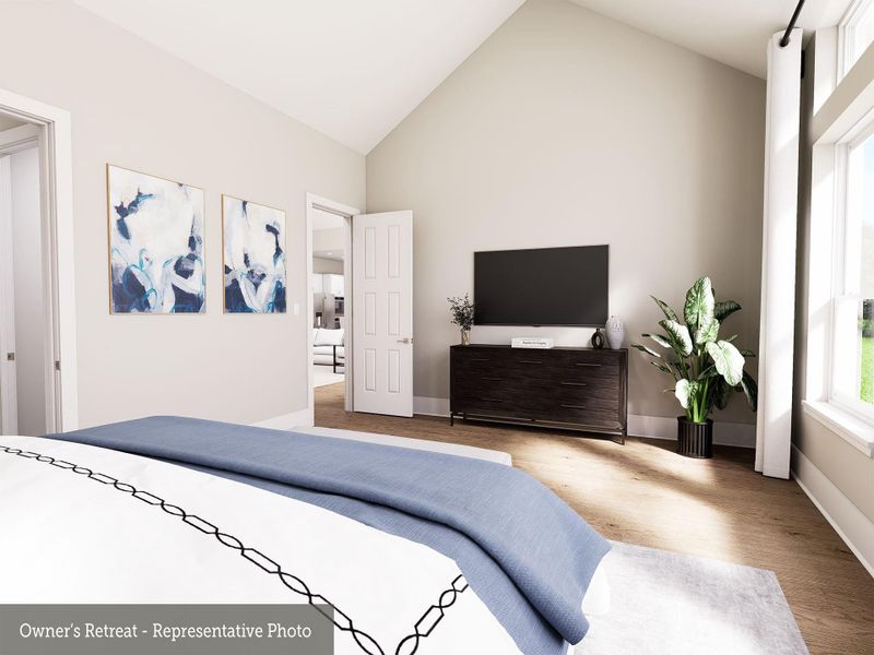 Furnished interior view inside a new home in The Woodlands Hills 70’, Willis (Image 15).