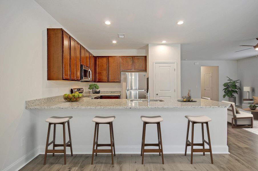 Furnished interior view inside a new home in Founder's Park, Lincolnville (Image 12).