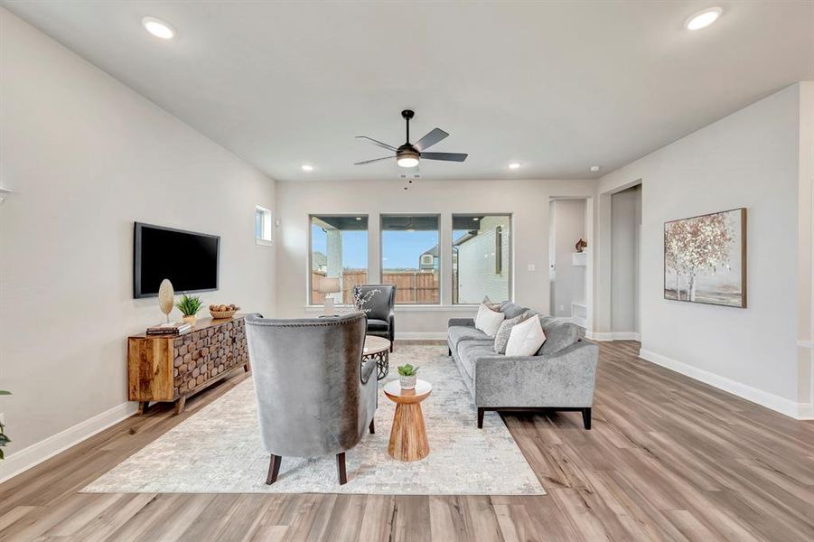 Furnished interior view inside a new home in Talia – Garden Series, Mesquite (Image 14).