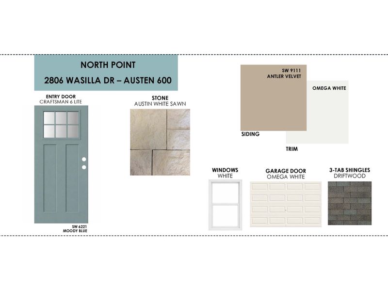 Sample of building materials used in homes in North Point, Temple (Image 11). Sample of building materials used in homes in North Point, Temple (Image 11).