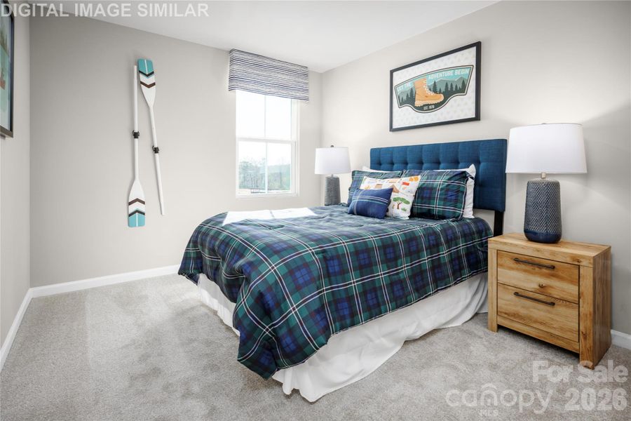 Furnished interior view inside a new home in Bozardt Farms, Charlotte (Image 16).