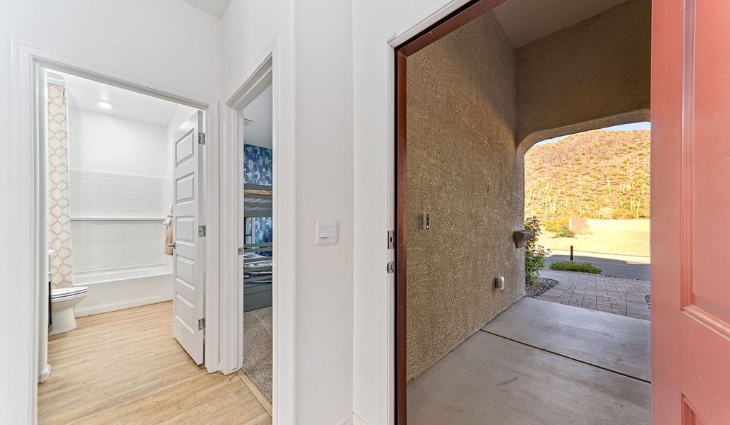 Furnished interior view inside a new home in Saguaro Bloom, Marana (Image 32). Furnished interior view inside a new home in Saguaro Bloom, Marana (Image 32).