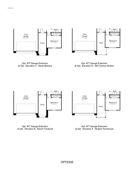 2D floor plan layout of this home in Ladera Trails, Queen Creek, AZ (Image 3).