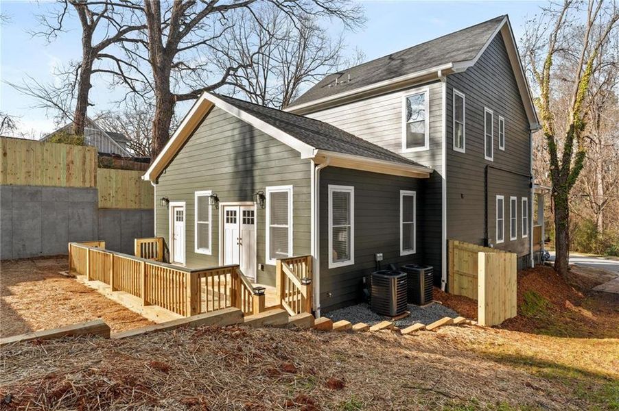 Exterior details and patio area of a home in , Atlanta (Image 26).