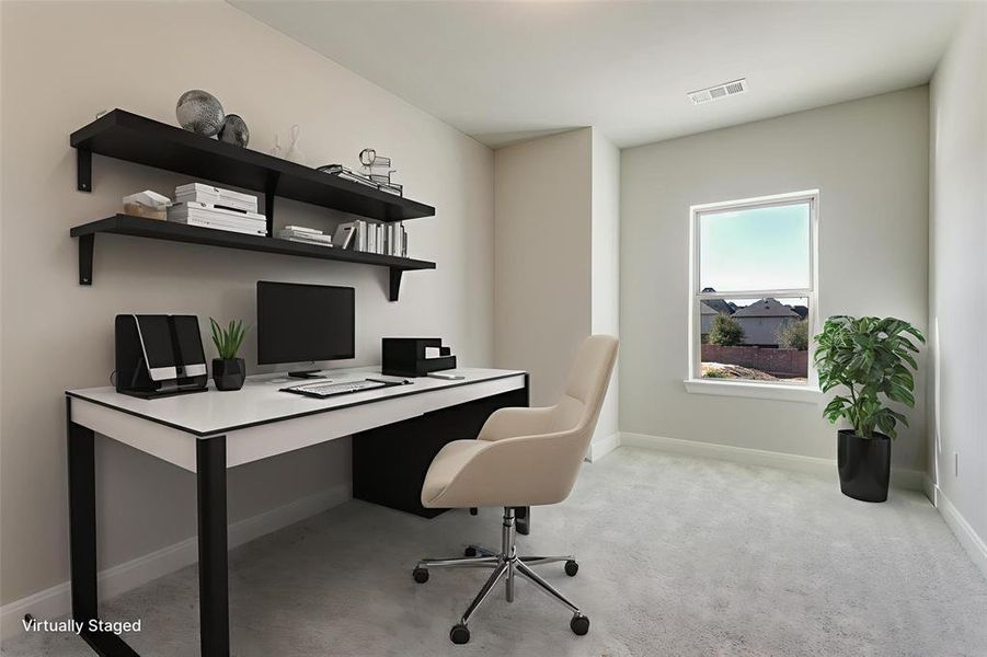 Furnished interior view inside a new home in Hillside at Las Colinas, Irving (Image 16). Furnished interior view inside a new home in Hillside at Las Colinas, Irving (Image 16).