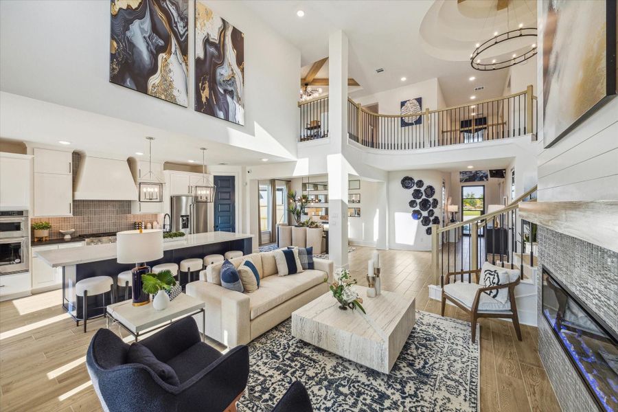 Furnished interior view inside a new home in Meridiana, Manvel (Image 12).