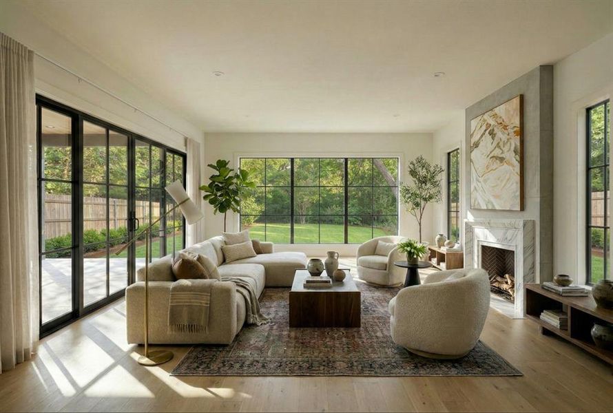 Furnished interior view inside a new home in , Dallas (Image 6).