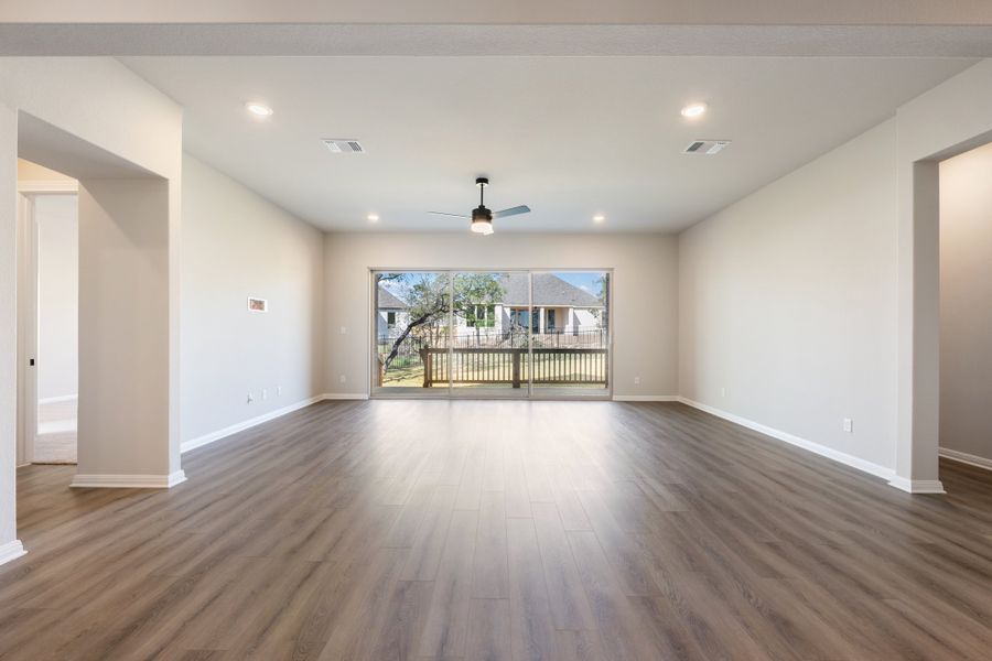 Representative unfurnished interior of a home built from the Maxwell by Ashton Woods in The Estates at La Cima, San Marcos (Image 46). Representative unfurnished interior of a home built from the Maxwell by Ashton Woods in The Estates at La Cima, San Marcos (Image 46).