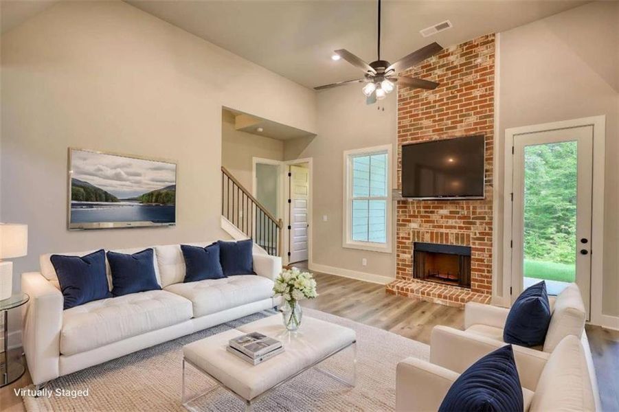 Furnished interior view inside a new home in , Monticello (Image 15).