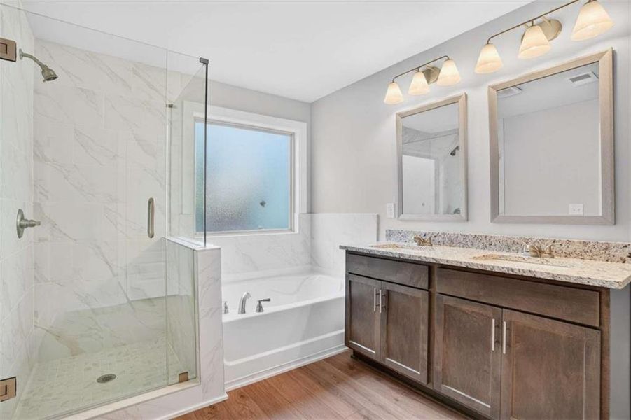 Furnished interior view inside a new home in The Fairways at Mirror Lake, Villa Rica (Image 6).