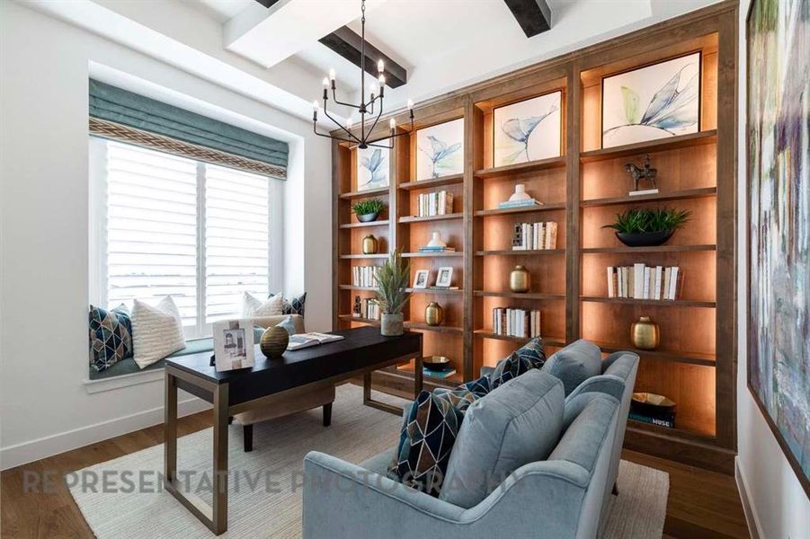 Furnished interior view inside a new home in Star Trail, Prosper (Image 7).