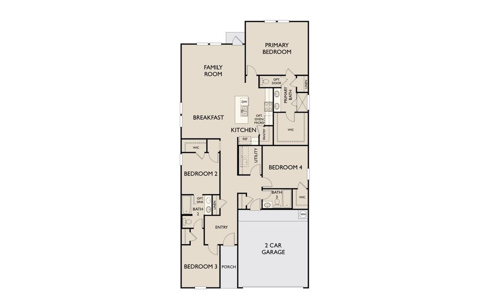 2D floor plan layout for the Hadley by Ashton Woods in The Arbors at the Wilder, Adkins, TX (Image 5). 2D floor plan layout for the Hadley by Ashton Woods in The Arbors at the Wilder, Adkins, TX (Image 5).