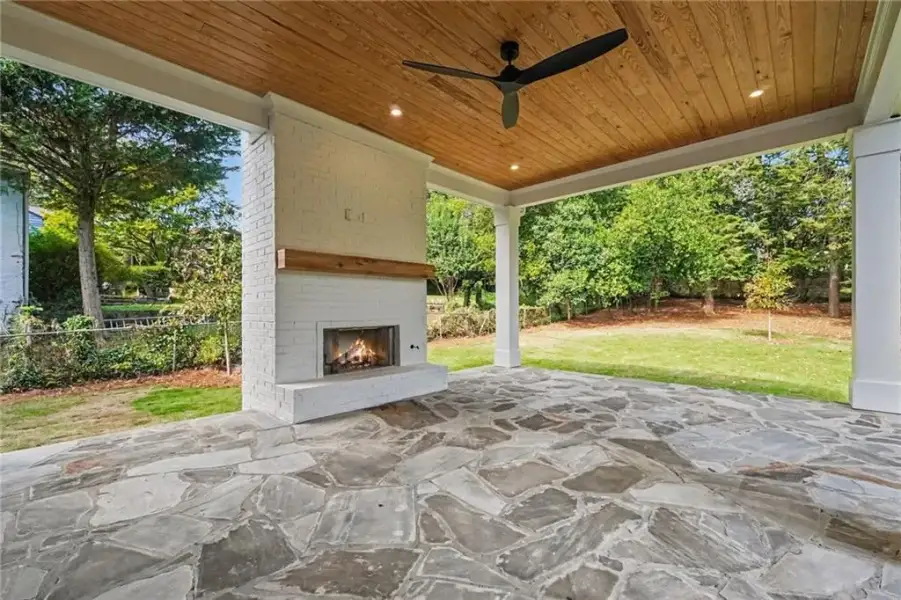 Exterior details and patio area of a home in , Atlanta (Image 3).