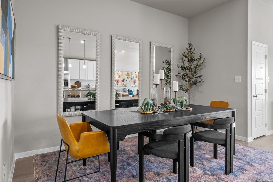 Furnished interior view inside a new home in Hunters Ranch, San Antonio (Image 12).