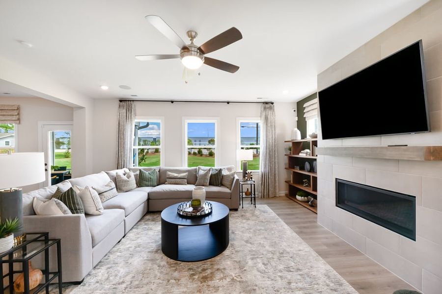 Representative furnished interior of a home built from the Wayland by Taylor Morrison in Hickory Grove, Sanford (Image 20).