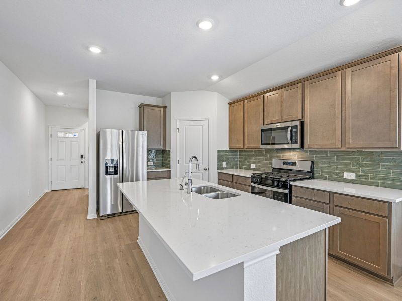 Furnished interior view inside a new home in Riverbend at Double Eagle - Reserve Collection, Cedar Creek (Image 4).
