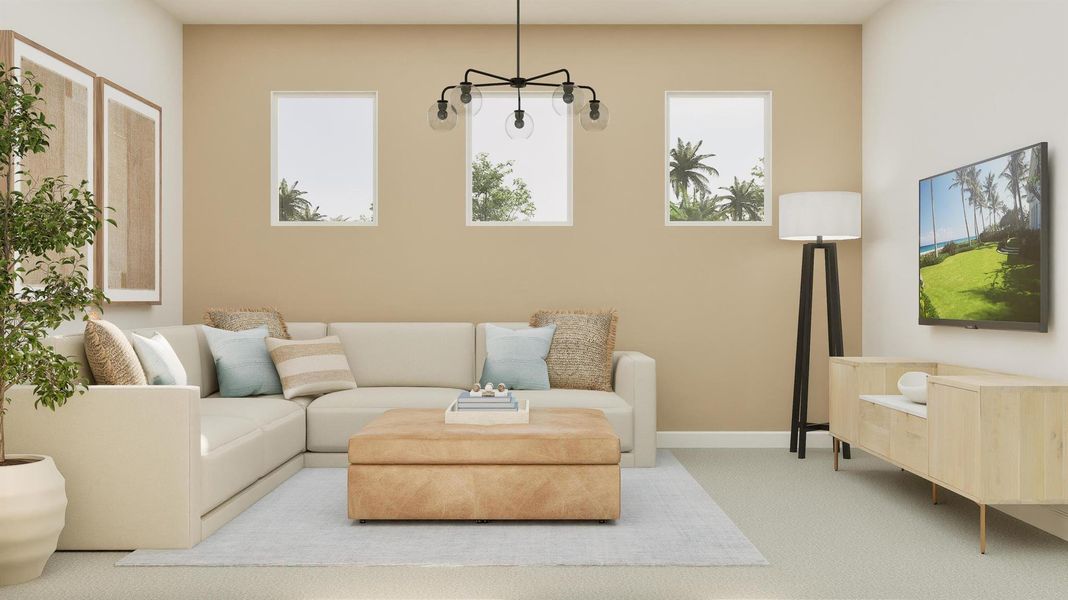 Furnished interior view inside a new home in Lotis Wellington: The Promenade Collection, Wellington (Image 15). Furnished interior view inside a new home in Lotis Wellington: The Promenade Collection, Wellington (Image 15).