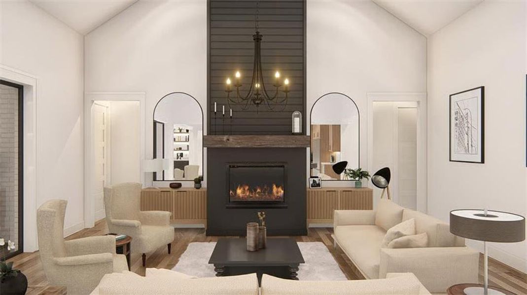 Furnished interior view inside a new home in , Woodstock (Image 27).