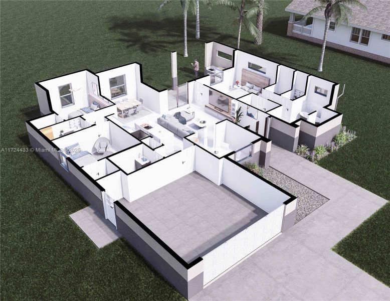 2D floor plan layout of this home in , Lehigh Acres, FL (Image 4).