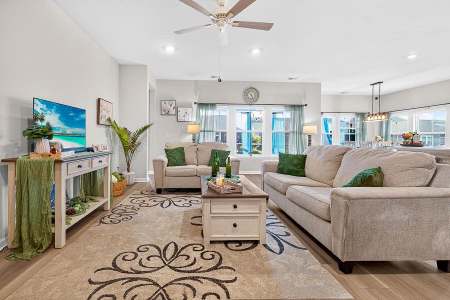 Furnished interior view inside a new home in Horizons at Summers Corner | 55+, Summerville (Image 17).