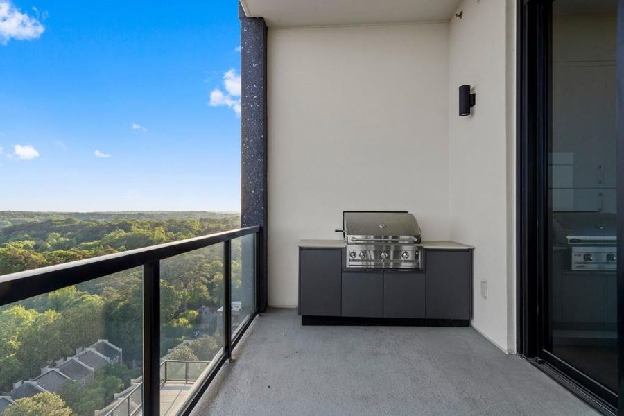 Exterior details and patio area of a home in The Dillon Buckhead, Atlanta (Image 28).