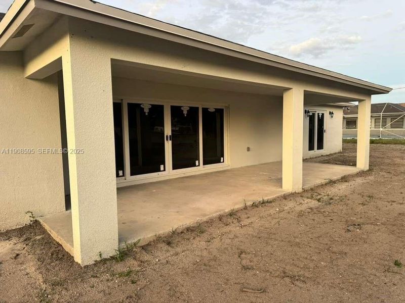 BACK OF STRUCTURE