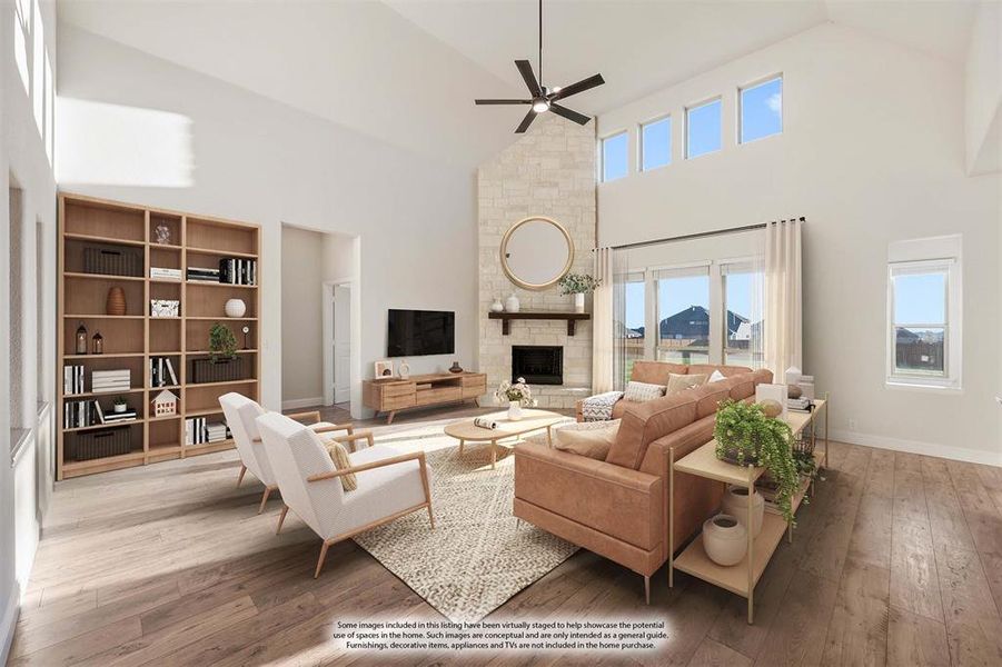 Furnished interior view inside a new home in Coyote Crossing, Godley (Image 12). Furnished interior view inside a new home in Coyote Crossing, Godley (Image 12).