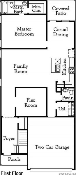 2D floor plan layout of this home in The Parklands, Schertz, TX (Image 3). 2D floor plan layout of this home in The Parklands, Schertz, TX (Image 3).