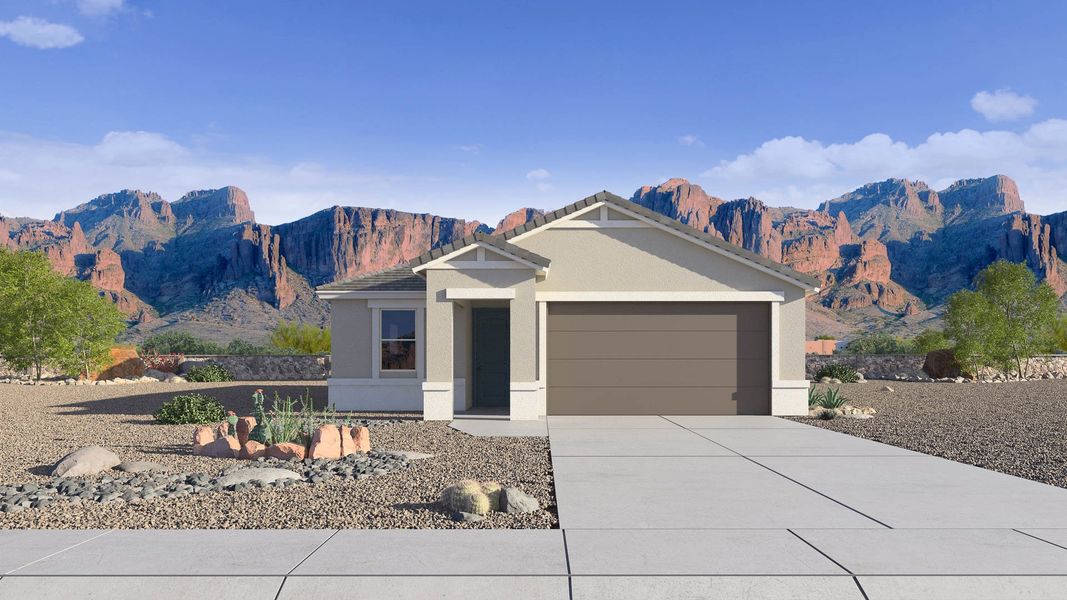 Representative exterior photo of a completed home built from the Abbot by D.R. Horton in Upper Canyon, Phoenix, AZ (Image 21).