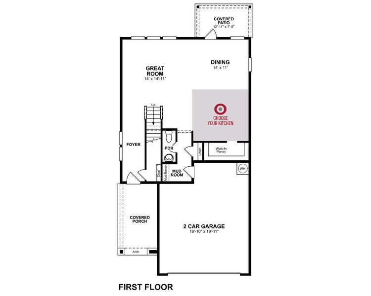 2D floor plan layout for the Petunia by Beazer Homes in Cottonwood, Dorchester, TX (Image 3). 2D floor plan layout for the Petunia by Beazer Homes in Cottonwood, Dorchester, TX (Image 3).