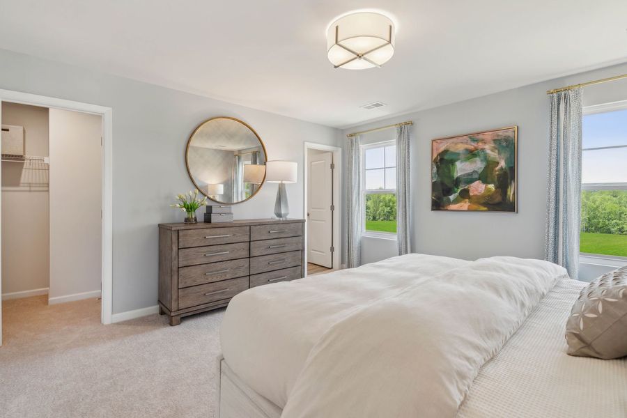 Representative furnished interior of a home built from the The Rutledge by Stanley Martin Homes in Essence at Trinity Townhomes, Columbia (Image 31).
